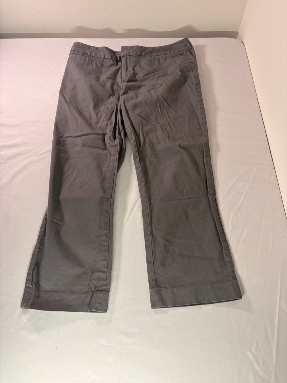 Banana Republic Charcoal Straight-Leg Chinos